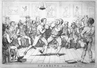 Sparring by Isaac Robert Cruikshank